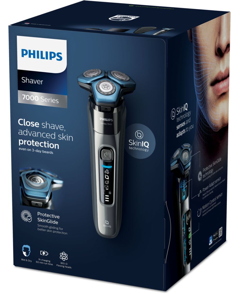 Philips Series 7000 SkinIQ Shaver with Quick Clean Pod Shaver Shop